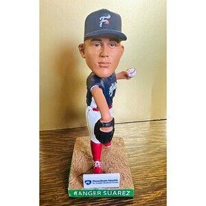 Reading Fightin’ Phils Ranger Suarez Baseball Hand-Painted Resin Bobblehead